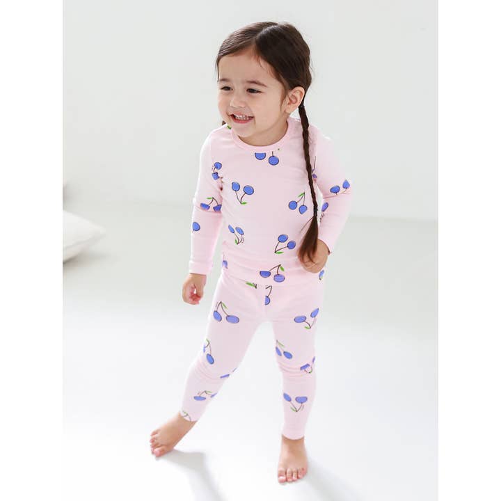 Baby & Toddler & Kid Cotton Snug Fit Cherry Pattern Pajamas - CHATTER CARROT