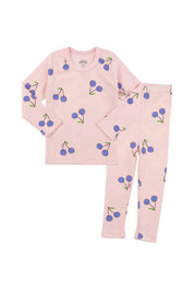 Baby & Toddler & Kid Cotton Snug Fit Cherry Pattern Pajamas - CHATTER CARROT