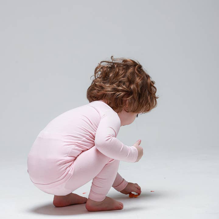 Baby & Toddler & Kid Soft Modal Long Sleeve Pajamas (Pink) - CHATTER CARROT