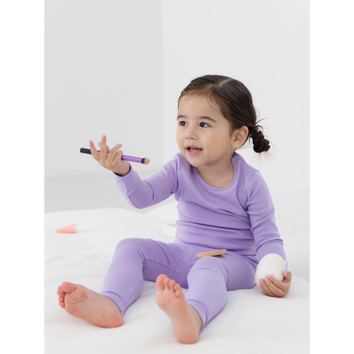 Baby / Toddler / Kid Solid Cotton Snug Fit Pajamas (Purple) - CHATTER CARROT