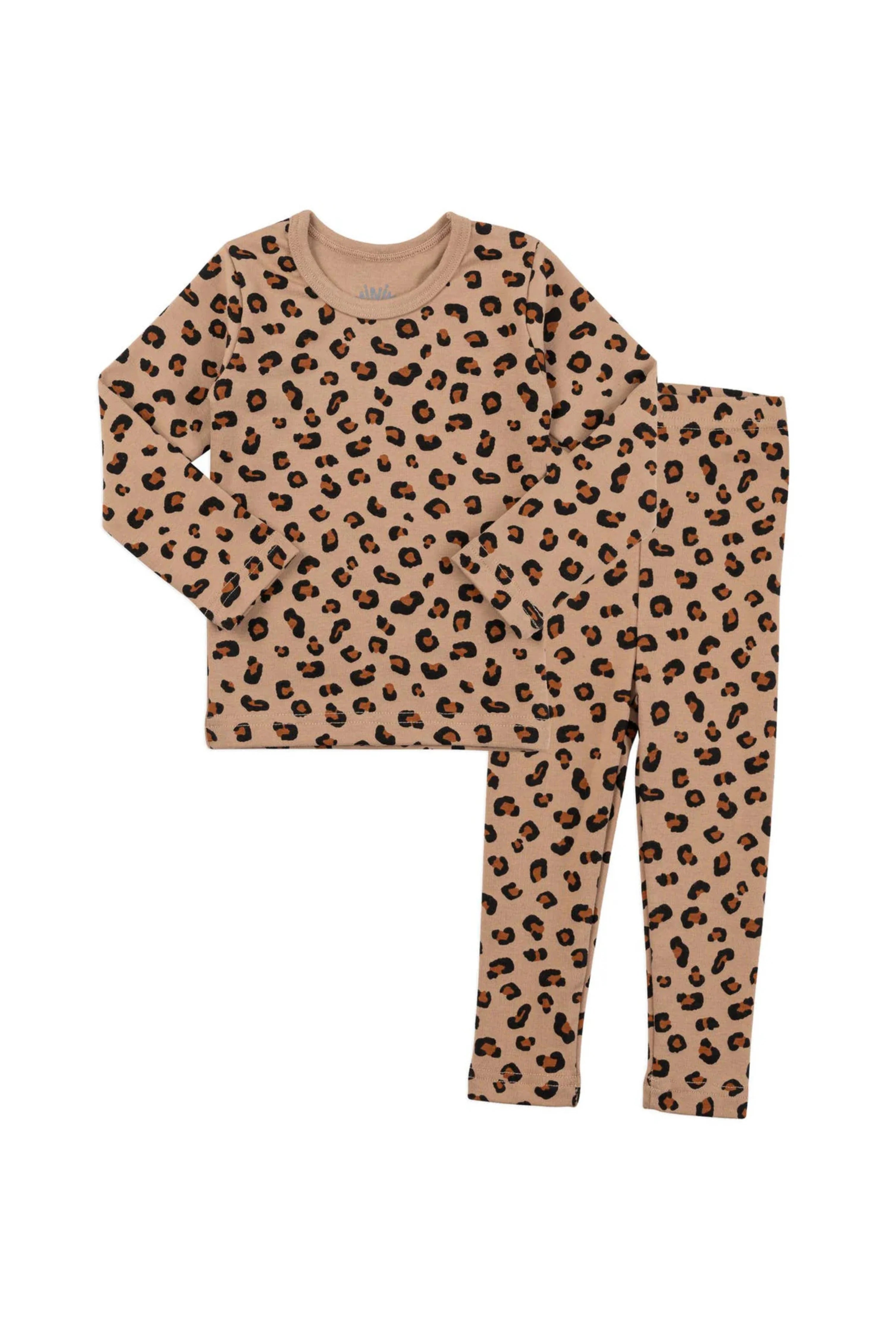 Baby/Toddler & Kid Cotton Snug Fit Leopard Pattern Pajamas - CHATTER CARROT