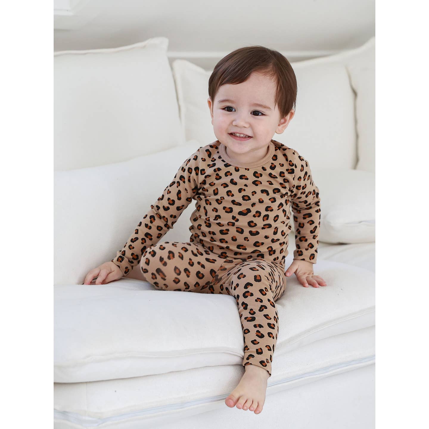 Toddler & Kid Cotton Snug Fit Leopard Pattern Pajamas - CHATTER CARROT