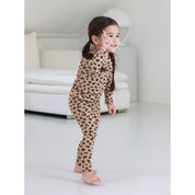 Baby/Toddler & Kid Cotton Snug Fit Leopard Pattern Pajamas - CHATTER CARROT