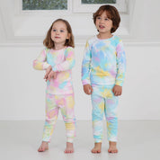 Baby/Toddler/Kid 100% Cotton Snug Fit Tiedye Pajamas (Blue) - CHATTER CARROT