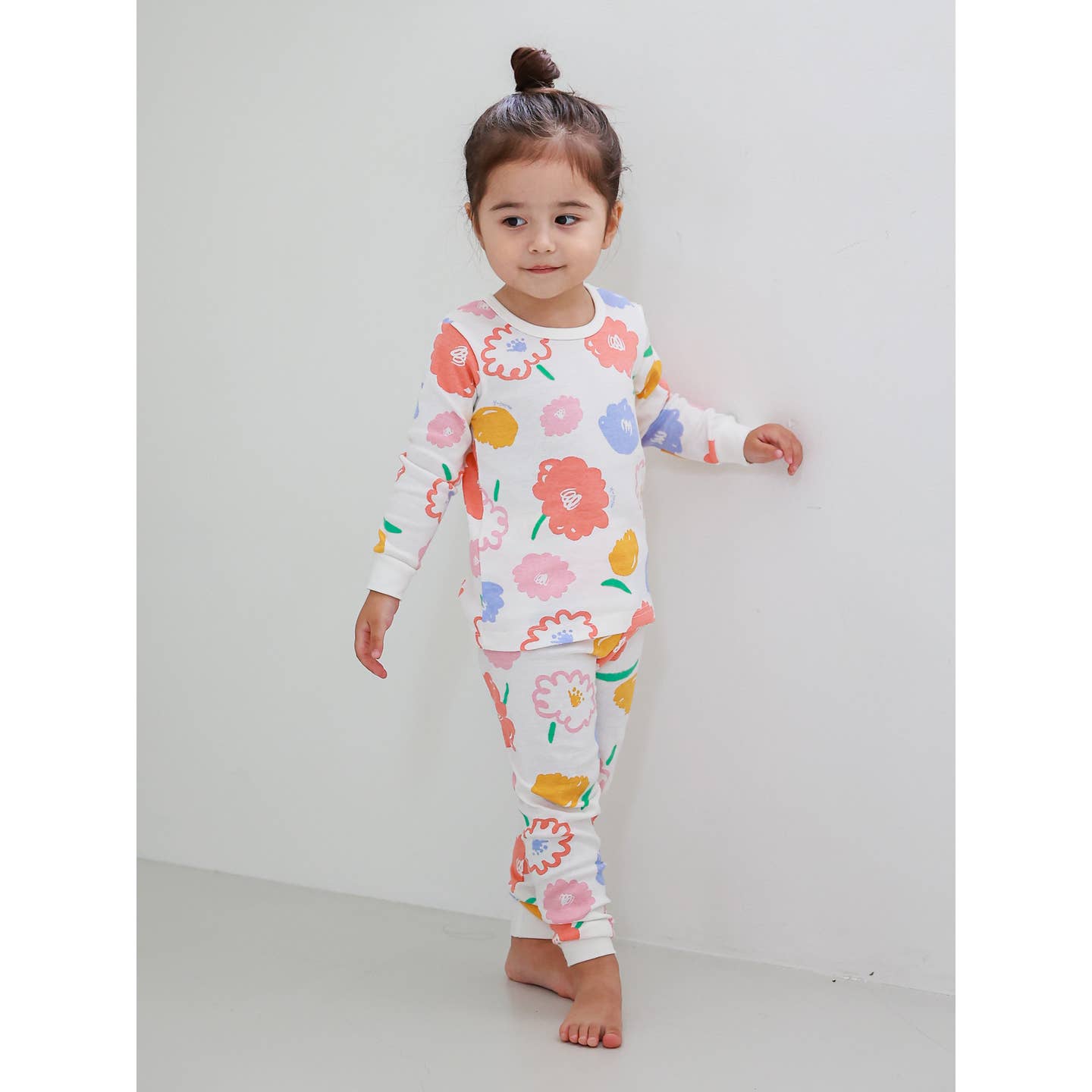 Baby/Toddler/Kid Cotton Snug Fit Floral Printed Pajamas - CHATTER CARROT