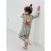 Baby/Toddler/Kid Cotton Snug Fit French Fries Print Pajamas - CHATTER CARROT