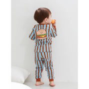 Baby/Toddler/Kid Cotton Snug Fit Hamburger Printed Pajamas - CHATTER CARROT