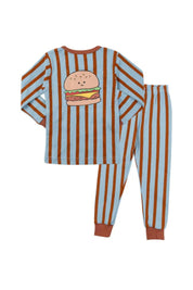 Baby/Toddler/Kid Cotton Snug Fit Hamburger Printed Pajamas - CHATTER CARROT