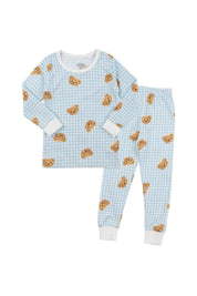 Baby/Toddler/Kid Cotton Snug Fit Little Bear Pajamas (Blue) - CHATTER CARROT