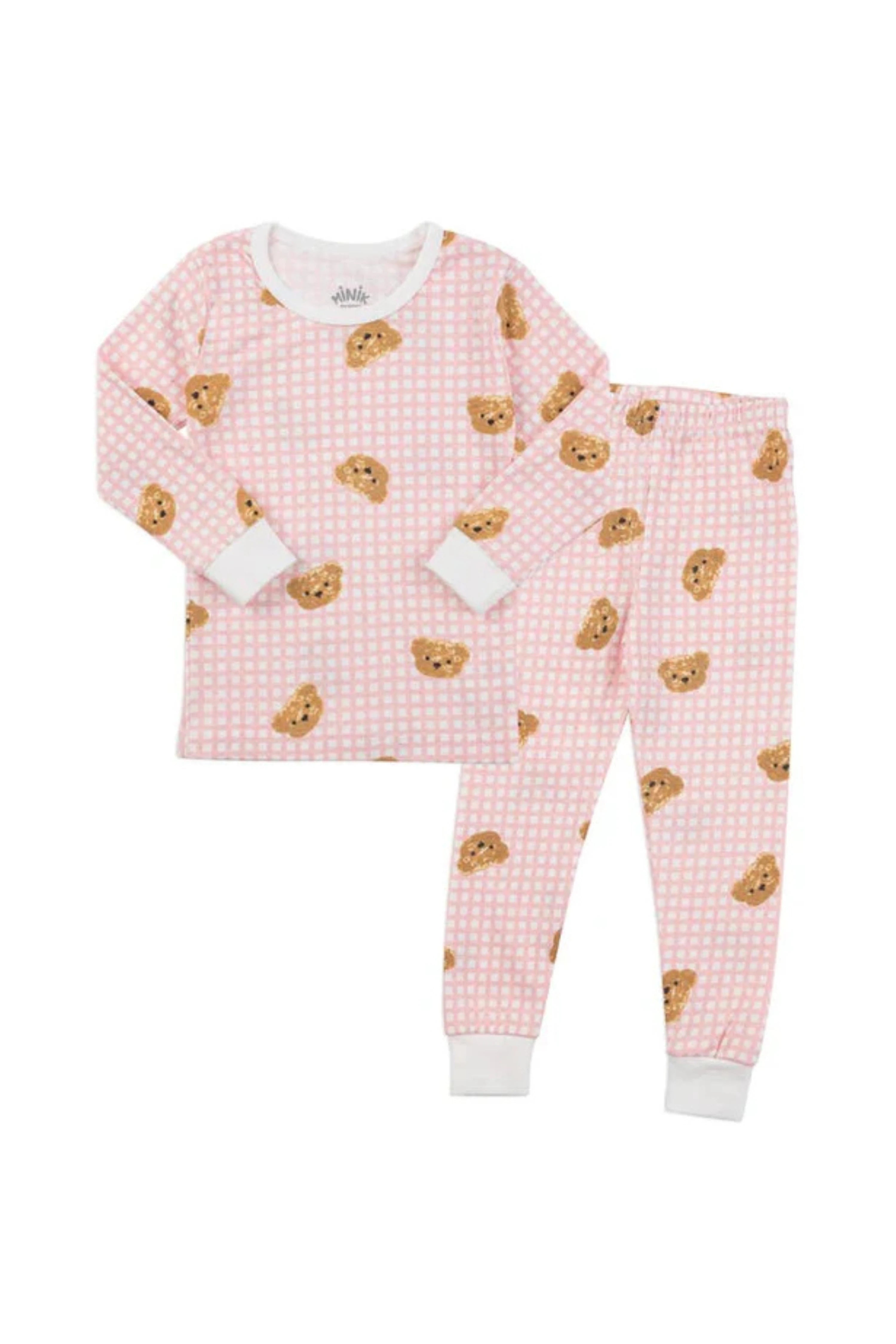 Baby/Toddler/Kid Cotton Snug Fit Little Bear Pajamas (Pink) - CHATTER CARROT