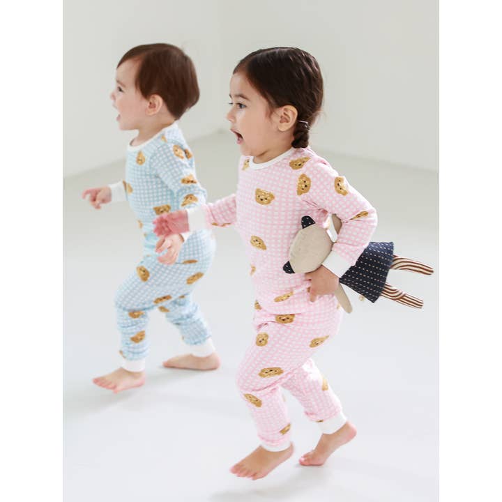 Baby/Toddler/Kid Cotton Snug Fit Little Bear Pajamas (Pink) - CHATTER CARROT