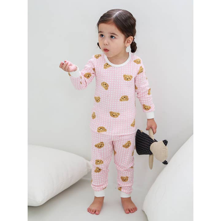 Baby/Toddler/Kid Cotton Snug Fit Little Bear Pajamas (Pink) - CHATTER CARROT