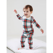 Baby/Toddler/Kid Cotton Snug Fit Tartan Checkered Pajamas - CHATTER CARROT