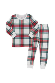 Baby/Toddler/Kid Cotton Snug Fit Tartan Checkered Pajamas - CHATTER CARROT