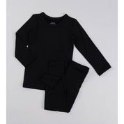 Baby/Toddler/Kid Fleece Lined Soft Thermal Pajamas / Black - CHATTER CARROT