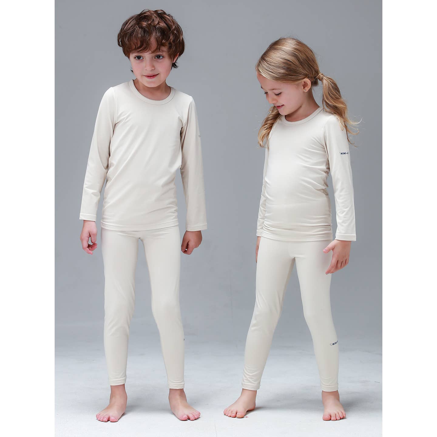 Baby/Toddler/Kid Fleece Lined Soft Thermal Pajamas (Ivory) - CHATTER CARROT