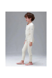 Baby/Toddler/Kid Fleece Lined Soft Thermal Pajamas (Ivory) - CHATTER CARROT