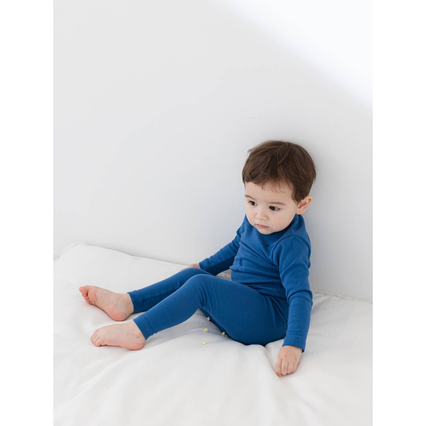 Baby/Toddler/Kid Solid Cotton Snug Fit Pajamas (Blue) - CHATTER CARROT