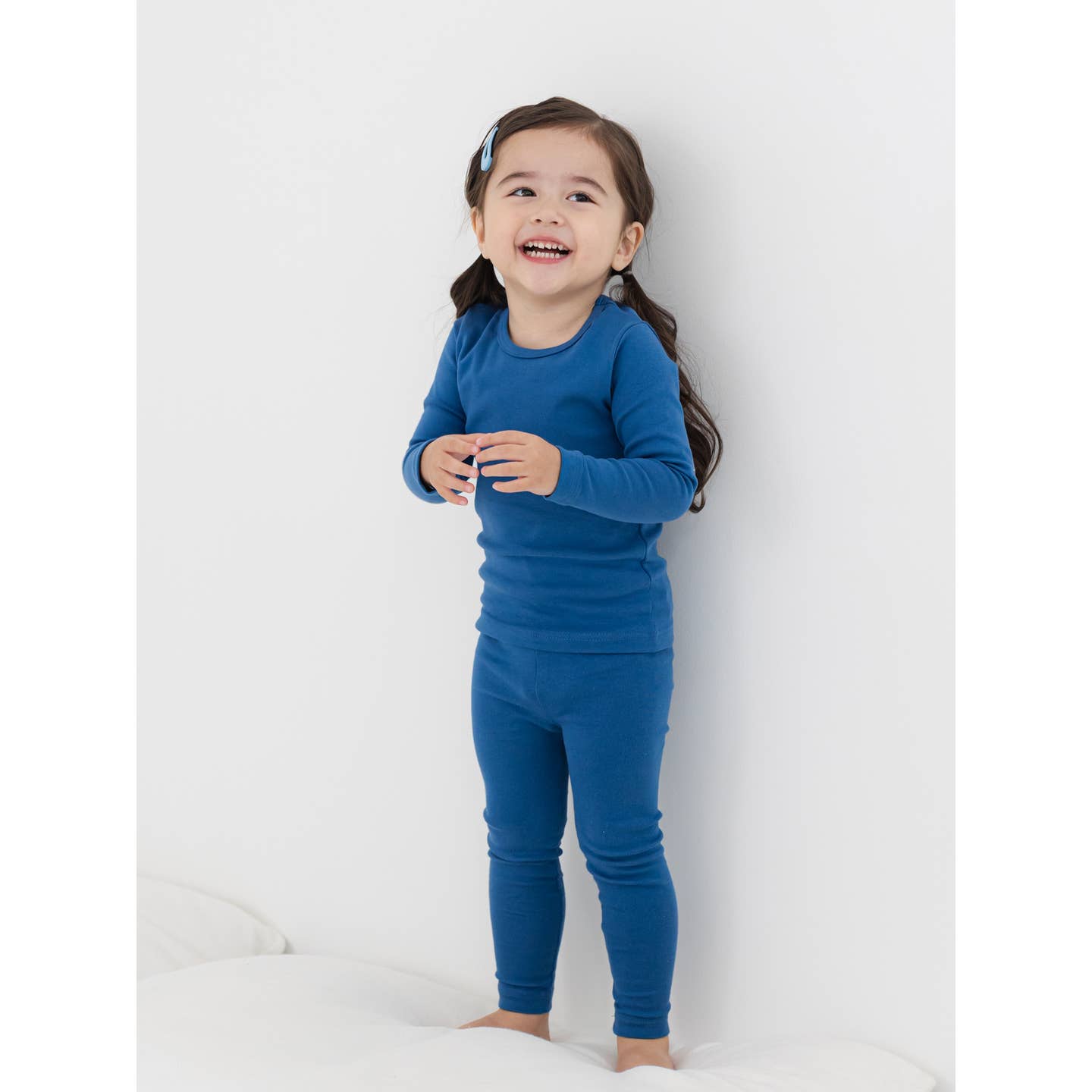 Baby/Toddler/Kid Solid Cotton Snug Fit Pajamas (Blue) - CHATTER CARROT