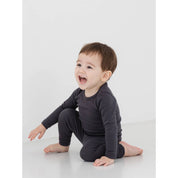 Baby/Toddler/Kid Solid Cotton Snug Fit Pajamas (Charcoal) - CHATTER CARROT