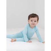 Baby/Toddler/Kid Solid Cotton Snug Fit Pajamas (Lt.Blue) - CHATTER CARROT