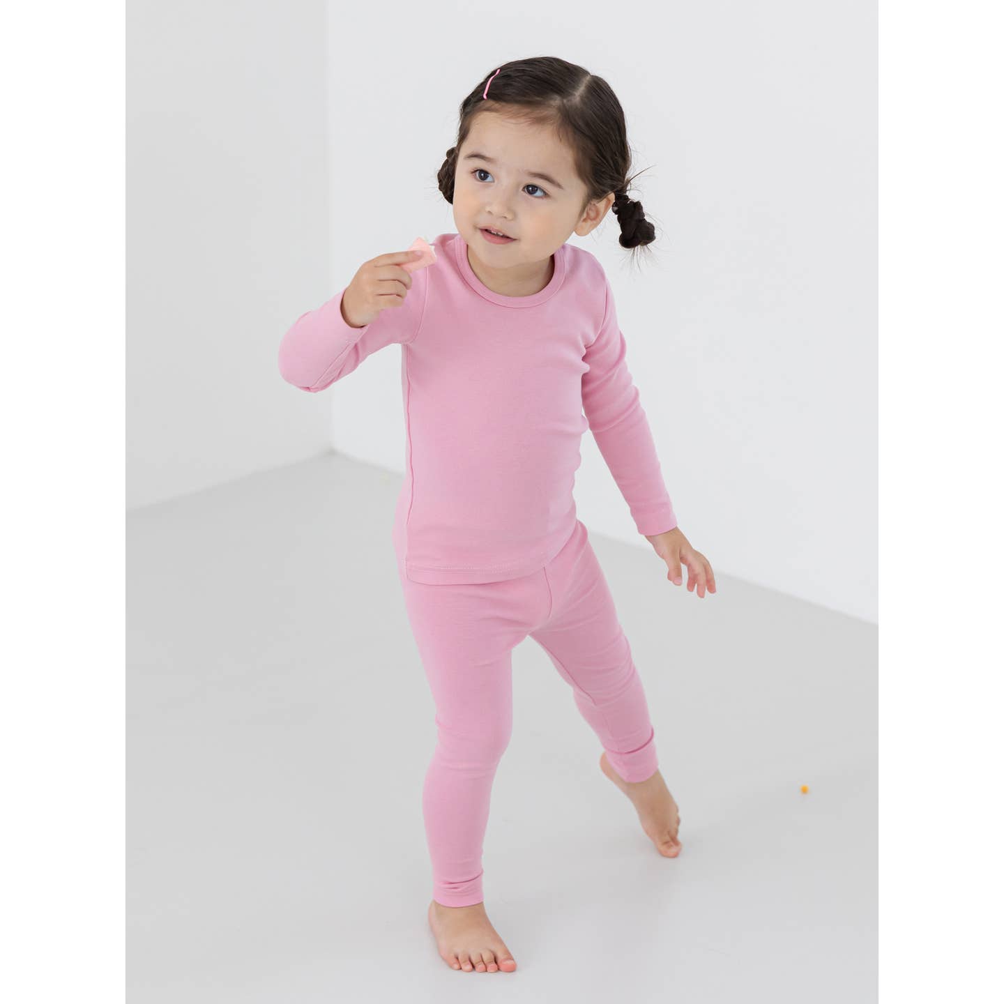 Baby/Toddler/Kid Solid Cotton Snug Fit Pajamas (Pink) - CHATTER CARROT