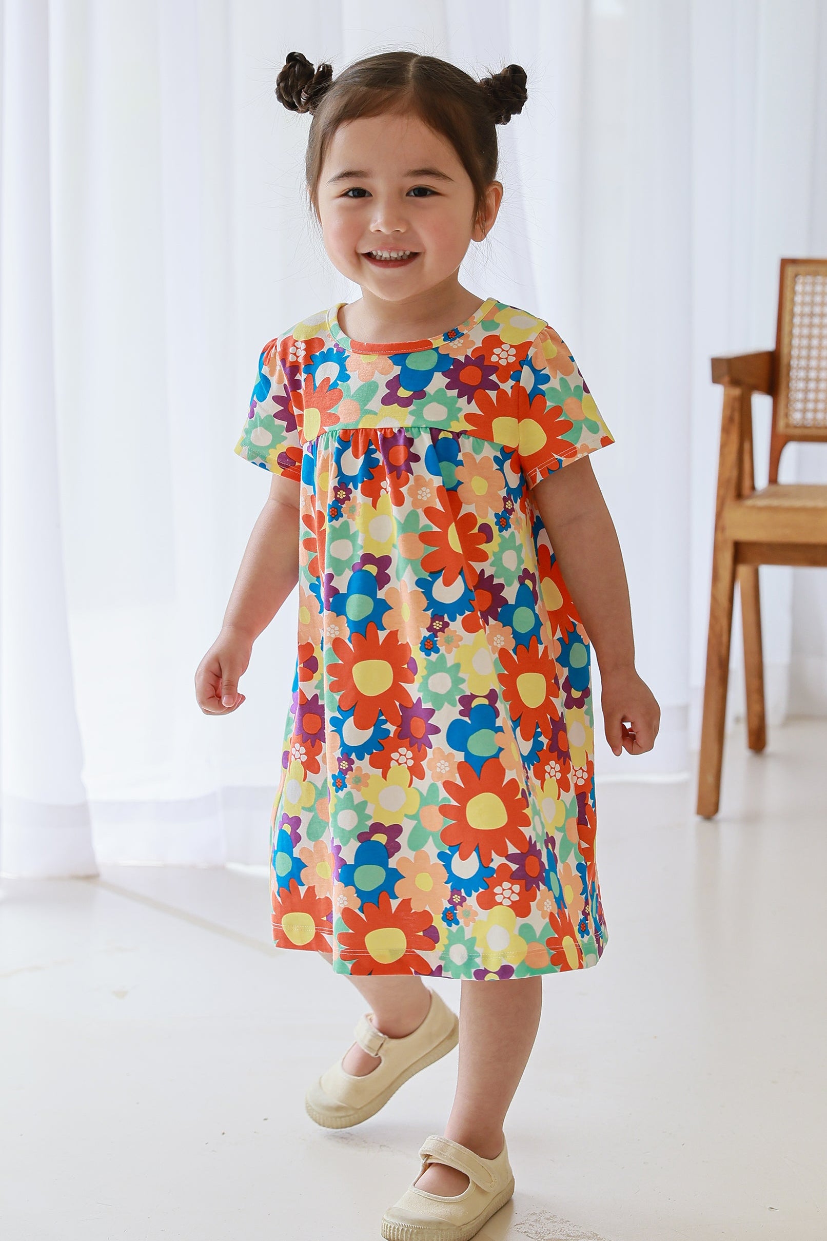 Flower Power Dress - CHATTER CARROT