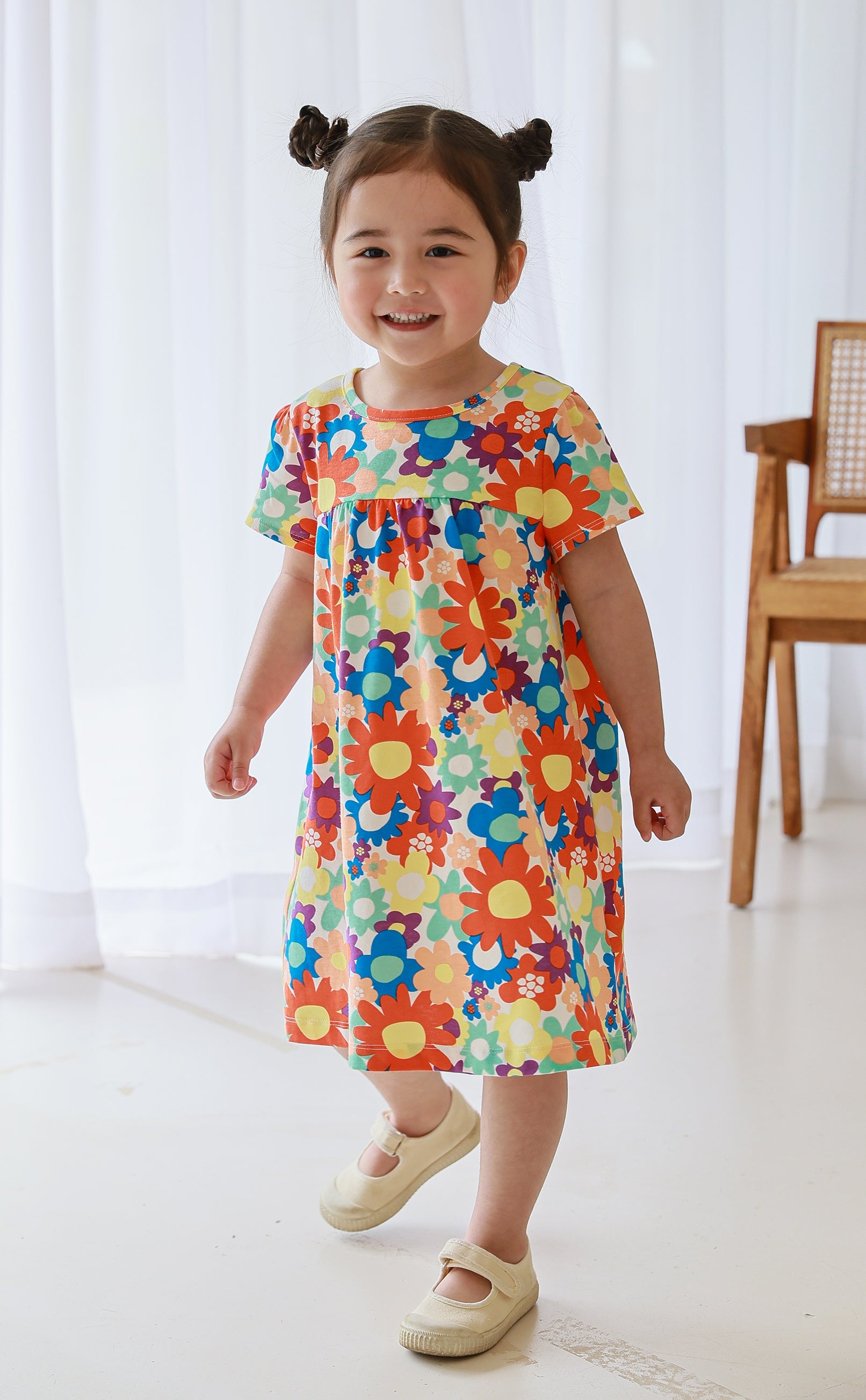 Flower Power Dress - CHATTER CARROT