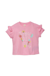 Frilly Fun Top - Pink - CHATTER CARROT