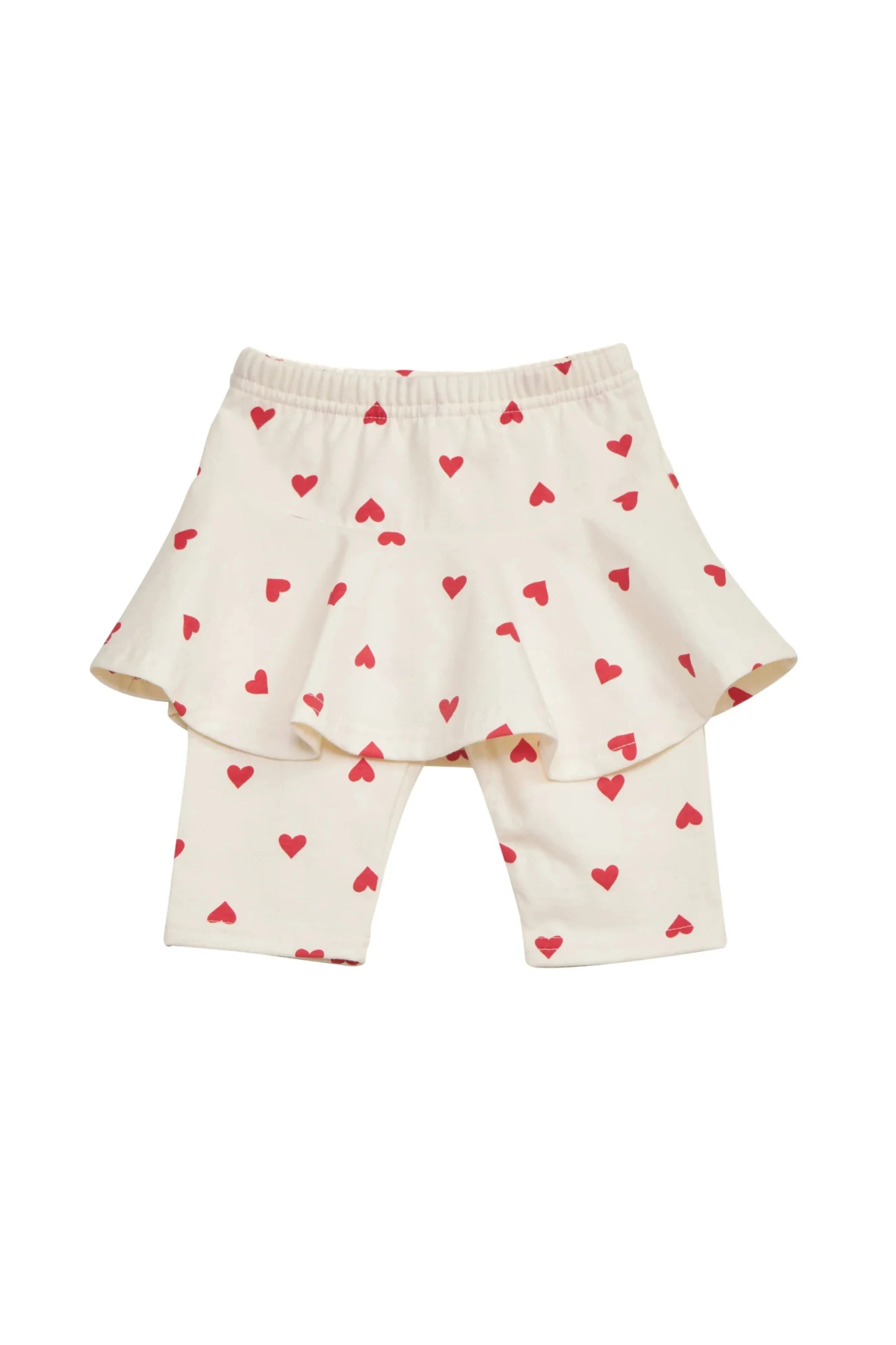 Sunny Day Capri Leggings - Heart Print - CHATTER CARROT